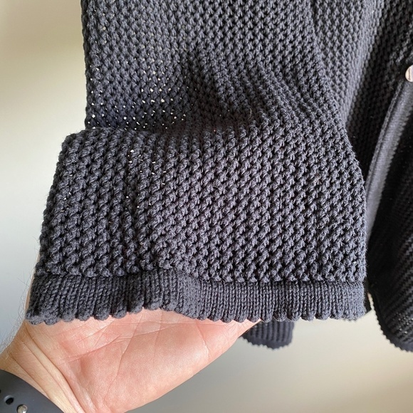 C.J. Banks by Christopher & Banks 3/4 Sleeve Open Knit Cardigan Top Size 2X - Picture 4 of 12